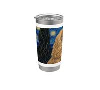 Cocker Spaniel Dog Van Gogh Starry Night Stainless Steel Insulated Tumbler