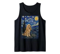 Cocker Spaniel Dog Van Gogh Starry Night Tank Top