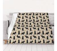 Cocker Spaniel Fabric,Throw Blanket Soft Flannel Fleece Throw Blanket for Bed Sofa Travel,80"x60"