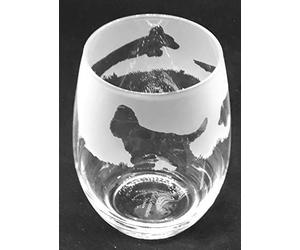 Cocker Spaniel Frieze Boxed 36cl Stemless Wine/Water Glass
