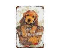 Cocker spaniel,Funny Vintage Metal Tin Sign Kitchen Bathroom Office Garage Bar Cafe Restaurant Shop Cave Home Wall Decor Art Ideas Gift Tin Sign-20x30cm(8x12 inch)D-94