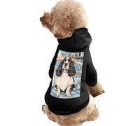 Cocker Spaniel Getting A Haircut Cute Dog And Cat Clothes Pet Hoodie Sweatshirt Pullover Sweater Coat