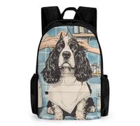 Cocker Spaniel Getting A Haircut Fashion Backpack Cute Mini Bag Daypack Unisex