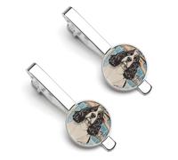 Cocker Spaniel Getting A Haircut Silver Tie Clip Suit Accessories for Men Necktie Bar Set Pin Business Wedding