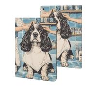 Cocker Spaniel Getting A Haircut Slim Case Compatible with iPad 10th 9th 8th 7th Generation 2022 2021 2020 2019 Protective Cover Stand