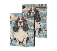Cocker Spaniel Getting A Haircut Slim Case Compatible with iPad 10th 9th 8th 7th Generation 2022 2021 2020 2019 Protective Cover Stand