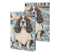 Cocker Spaniel Getting A Haircut Slim Case Compatible with iPad 10th 9th 8th 7th Generation 2022 2021 2020 2019 Protective Cover Stand