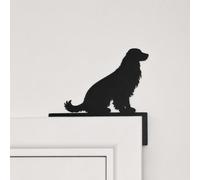 Cocker Spaniel Gift Door Topper - Sitting Dog Silhouette Decor for Door Frames, No Drilling Required, Unique Present for Dog Lovers and Cocker Spaniel Owners