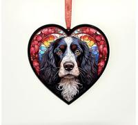 Cocker Spaniel Golden Heart Suncatcher - Memorial or Gift for Dog Lovers - 19cm
