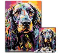 Cocker Spaniel Graffiti Jigsaw Puzzles 1000 Pieces for Adults Jigsaw Puzzles for Adults Educational Toy for Teenagers, Home Office Decor 50x75CM/19.68x29.52inch