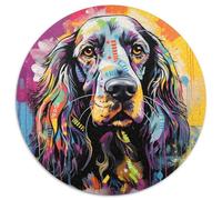 Cocker Spaniel Graffiti Jigsaw Puzzles for Adults Jigsaw Puzzles for Adults 1000 Piece Family Activity,DIY Home Decor, 67.5x67.5cm