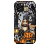 Cocker Spaniel Halloween Dogs with Pumpkins and Ghosts Case for iPhone 11 Pro