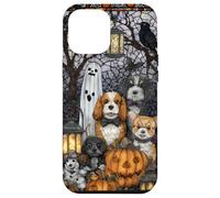 Cocker Spaniel Halloween Dogs with Pumpkins and Ghosts Case for iPhone 12 Pro Max