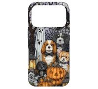 Cocker Spaniel Halloween Dogs with Pumpkins and Ghosts Case for iPhone 17 Pro