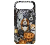 Cocker Spaniel Halloween Dogs with Pumpkins and Ghosts Case for iPhone Air