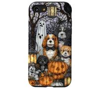 Cocker Spaniel Halloween Dogs with Pumpkins and Ghosts Case for iPhone SE (2020) / 7/8