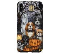 Cocker Spaniel Halloween Dogs with Pumpkins and Ghosts Case for iPhone XS Max