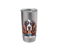 Cocker Spaniel im Vintage Look Stainless Steel Insulated Tumbler