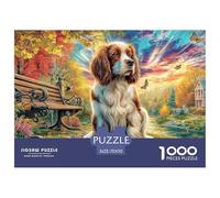 Cocker Spaniel in Autumn Park_4Sophisticated Jigsaw Puzzles for Adults A 1000-Piece Advanced-Level Collection of Challenging Educational Games for Both Women And Men - A Perfect Shared Activity for A