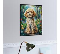 Cocker Spaniel in Flowers 300 Piece Jigsaw Puzzle for Adults Wild Animal Jigsaw Home Office Decor Stress Relief Activity Colourful Challenge Perfect Present 300 PCS