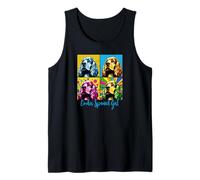 Cocker Spaniel Mom Pop Art Style Tank Top