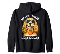 Cocker Spaniel My Best Friend Has Paws Dog Lover Cute Graphi Zip Hoodie
