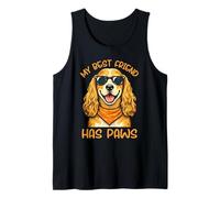 Cocker Spaniel My Best Friend Has Paws Dog Lover Cute Tank Top
