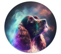 Cocker Spaniel Nebula Jigsaw Puzzles for Adults 1000 Piece Cardboard Jigsaw Puzzles Perfect Home Or Office Decor, Ideal 67.5x67.5cm