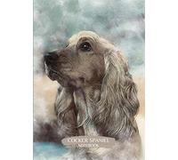 Cocker Spaniel Notebook: Gift Quality Notepad | Journal 7" x 10" 120 illustrated pages all with Gorgeous Golden Cocker Spaniel Dog Design as cover | Blank Lined