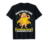Cocker Spaniel Paws The Cure Childhood Cancer Awareness 2026 T-Shirt