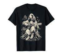Cocker Spaniel Playing Guitar Funny Medieval Dog Guitarist T-Shirt