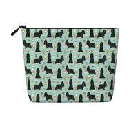 Cocker Spaniel Printed, Daily Use Makeup Cosmetic Bag Imitation Linen Makeup Bag Portable Travel Toiletry Bag