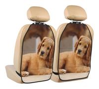 Cocker Spaniel Puppy Small Spaniel Dogs Pets,2 Pack Car Seat Kick Mats Back Seat Protector Durable Back Seat Organiser
