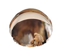 Cocker Spaniel Puppy Small Spaniel Dogs Pets,Shower Cap Nightcap Double Layer Waterproof Elastic Bath Cap Reusable Hair Cap