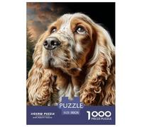 Cocker Spaniel Puzzles Companion Dog 1000 Pieces - 100% Recycled Cardboard Decoration for Adults & Kids | 38x26cm/1000pcs