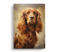 Cocker Spaniel Realism Art Canvas Print | Gallery Wrapped 30mm Frame Wall Art | 30x20 inches | Ready to Hang | Contemporary Picture | Living Room Bedroom Lounge Office