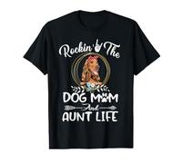 Cocker Spaniel Rocking The Dog Mom and Aunt Life Mothers Day Value Graphic T-Shirt