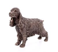 Cocker Spaniel Standing Small Cold Cast Bronze Statue Sculpture Dog Pets Gift Idea H9cm