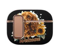 Cocker Spaniel Sunflower Funny Dog Printed Case Compatible for Airpods Pro 2 Earbud Cases Earphone Protective Covers