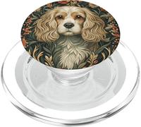 Cocker Spaniel Vintage Dog Art William Morris Style PopSockets PopGrip for MagSafe