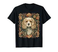 Cocker Spaniel Vintage Dog Art William Morris Style T-Shirt