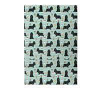 Cocker Spaniel With Coffees Black Cocker Spaniel Dog, Jigsaw Puzzles 1000 Pieces, Wooden Jigsaw Family Game Wall Decor for Adults Teens