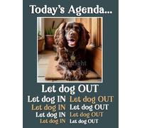 Cocker Sprocker Brown Spaniel pet dog funny flexible fridge magnet gift