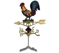 Cockerel Chicken Hen Weather Vane Vain Ridge Mount Gold House Roof CastIron