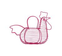 Cockerel Egg Holder - Hot Pink