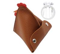 Cockerel Shape PU Leather Wallet - Animal Handbag Fashion Accessory | Secure Key Case with Buckles, Stylish Storage Pouch, Practical Helmet Bag for , brown, Se référer au descriptif, Refer to