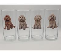 Cockerpoo Dog Breed Drinking Glass. Various Colour Cockerpoo Gifts (1)
