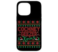 Cockney Geezer Funny Christmas Fair Isle Ugly Style Xmas Case for iPhone 14 Pro Max