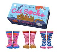 Cockney Spaniel Cat Socks Cat Socks 37-42 (3 Pairs)