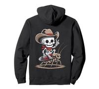 Cockroach Cowboy Skeleton Halloween Pullover Hoodie